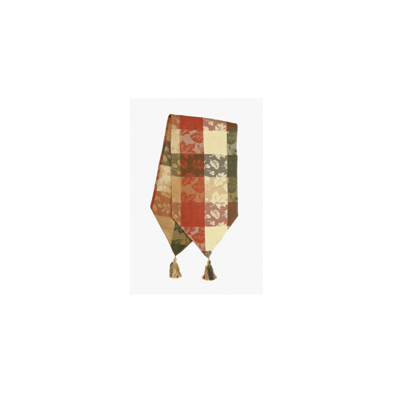 Sinason Plaid 100% Cotton Table Runner, 54" x 13"
