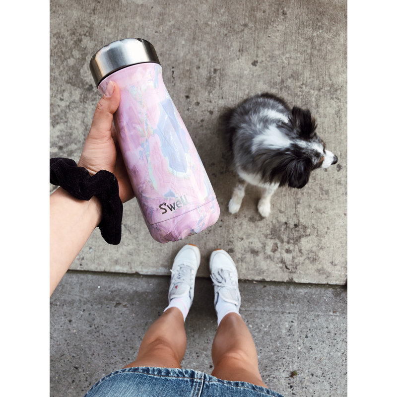 S'well Stainless Steel - 16 Fl Oz - Geode Rose - Triple-Layered Vacuum-Insulated Travel Mug