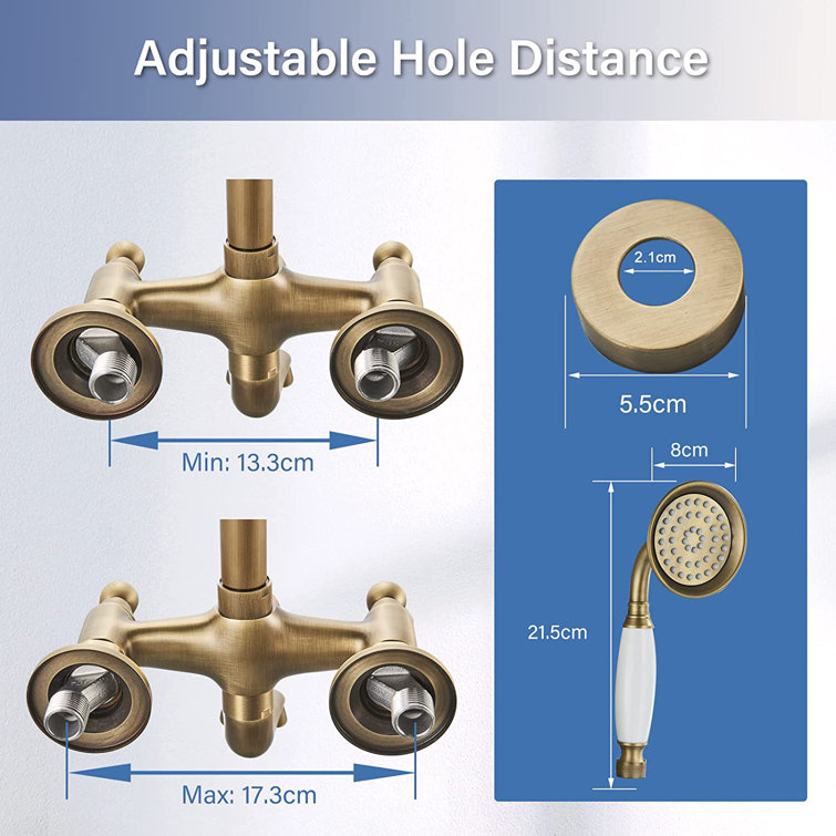 Adaptateur de douchette à main 90 degrés 1/2 en laiton massif