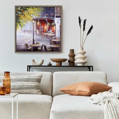 Outdoor Restaurant Canvas | Contemporary Bedroom Wall Art
