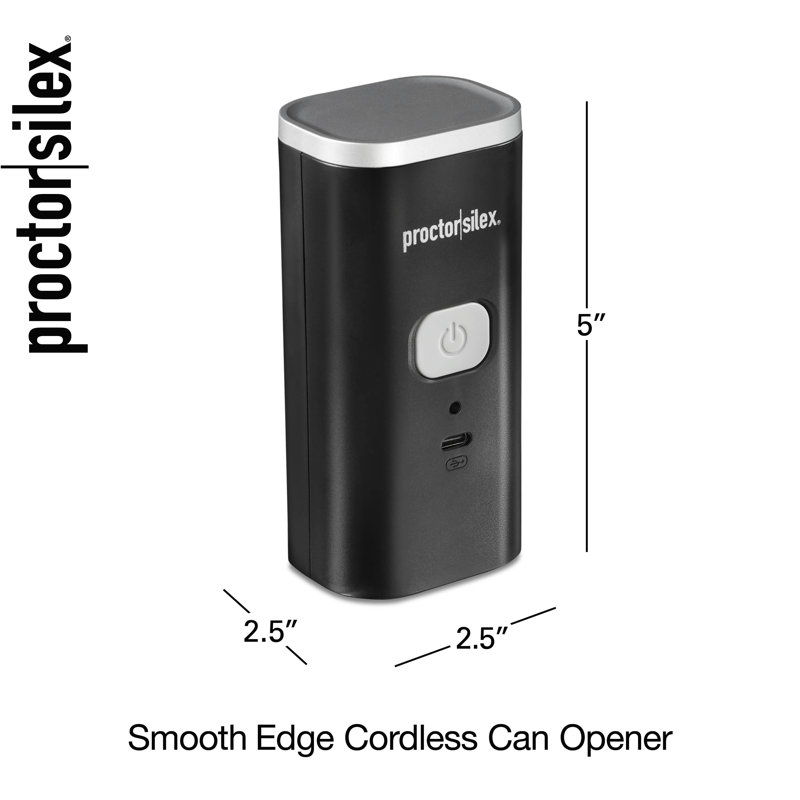 Ouvre-boîte sans fil Smooth Edge, Noir