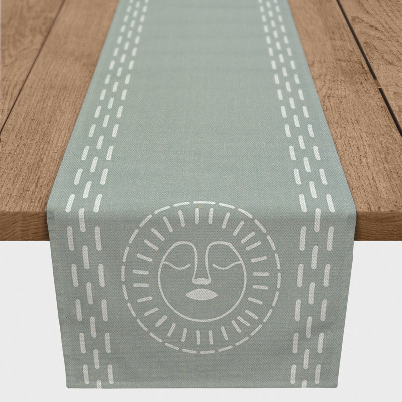 Chemin de table Sun Face, L 90 po x l 16 po