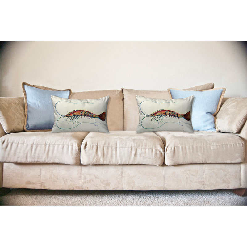 Coussin décoratif d'extérieur Shrimp