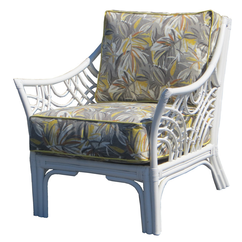 Fauteuil Hendricks, Fougère botanique bleu sarcelle