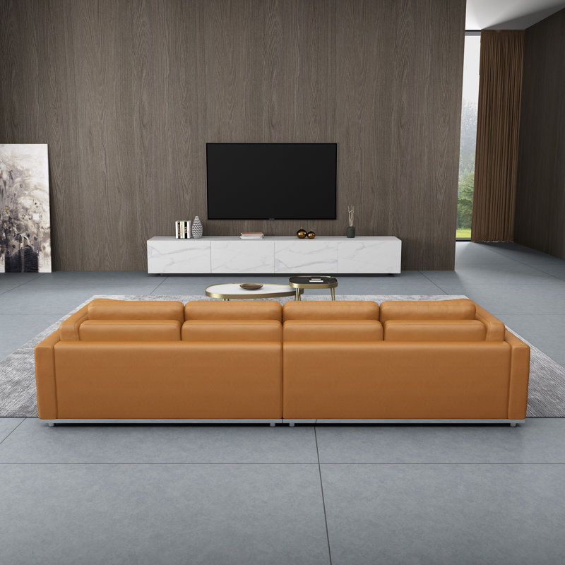 Picasso Sofa, Cognac Genuine Leather