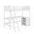 Twin Size Loft Bed With Shelves And Desk