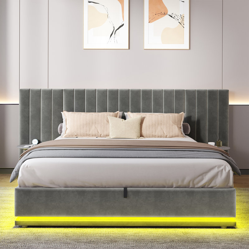 Bed, Double (4'6), Grey