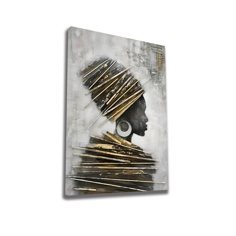 Stunning Decorative Canvas Painting, Silver Color, 27.6 x 39.4 inches | 50% Cotton / 50% Polyester, Digital Print on Durable Canvas, Framed with 0.8 x 0.8 inches Wooden Frame | Perfect for Home Décor & Contemporary Spaces
