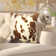 Cow Hide Print Throw Pillow