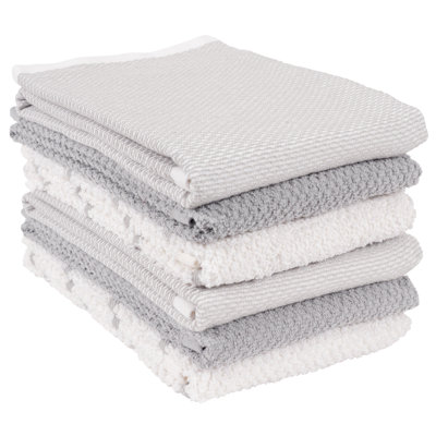 KAF Home Ayesha Curry Mixed Utility Kitchen Towel Set, Mixed Terry Kitchen Towels, Set of 6