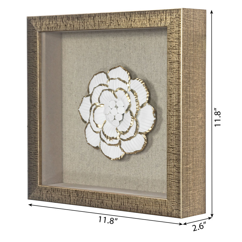 Handmade Glam Plants & Flowers Wall Decor on Ceramic