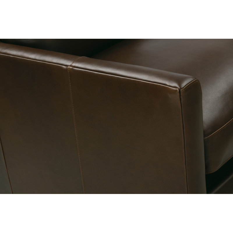 Fauteuil oscillant inclinable manuel en cuir Lilah
