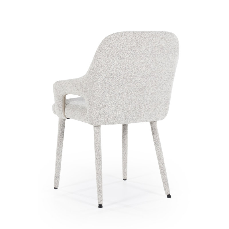 Dining Chair Upholstered Arm Chair, Beige