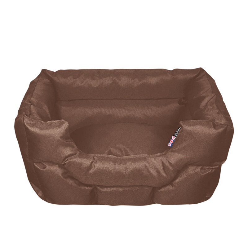 Cabrera Polyester Pet Bed, Brown, 72cm W x 59cm D x 42cm H