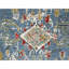 Tapis bleu nouvel âge en laine 3 pi 1 po x 5 pi Sylejman