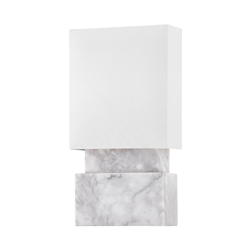 Haight 2 - Light Flush Mounted Sconce, White Marble