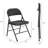 PU Leather Fabric Upholstered Metal Folding Chair