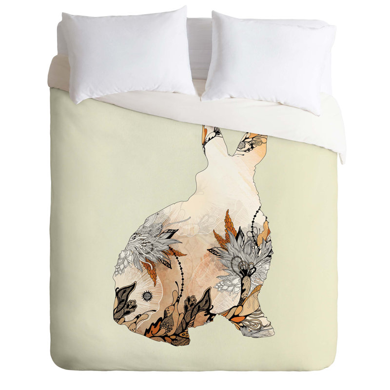 Housse de couette Little Rabbit, Housse de couette pour lit simple, Poids léger