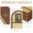 67" Arched Folding Room Divider with Magazine Display Rails-1843227837