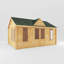 Mercia 17ft x 13ft Clock Tower Log Cabin
