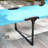Outdoor Lounge Chair, Adjustable Backrest Folding Chaise Lounge, Cushioned Chair W/Sunshade Roof & Pillow Headrest For Beach, Camping, Hiking-1591681886