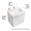 Meuble-lavabo simple mural 24 po avec surface solide avec trop-plein, 24 po, pré-assemblé-303615351-330642045-303615349