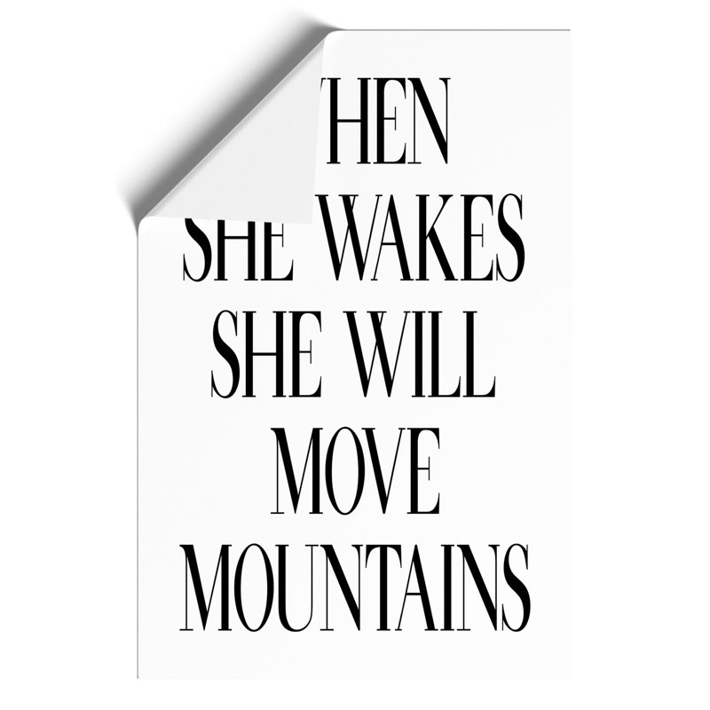 When She Wakes - Frameless Print, 84cm H x 59cm W x 0.1cm D