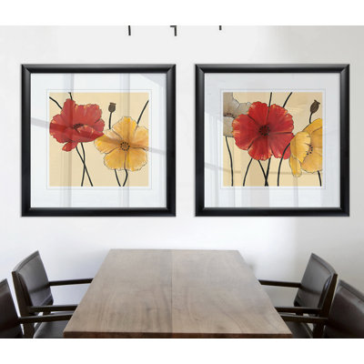 Awaited Blooms I - ensemble de 2 reproductions de cadres photo