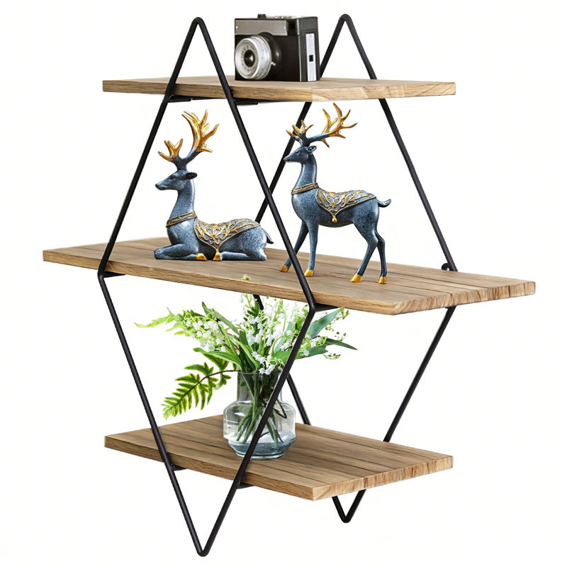 Lorenza 3 Piece Diamond Floating Shelf