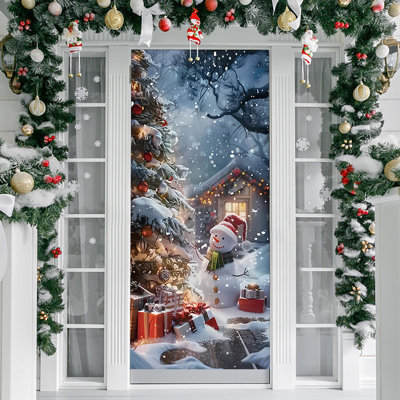 Couvercle de porte de décoration de porte de Noël Kondieu