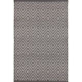 Diamond Graphite/Ivory Handwoven Indoor/Outdoor Rug