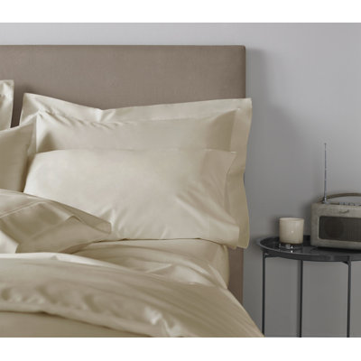 400 Thread Count 100% Cotton Sateen Oxford Pillowcase Pair