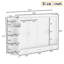 Lit escamotable escamotable, lit plateforme escamotable avec tablette, placards latéraux et tiroirs, lit-armoire pliable, lit caché multifonctionnel, lit-armoire convertible pour chambre d'amis, appartement ou bureau à domicile-677168266-677168264