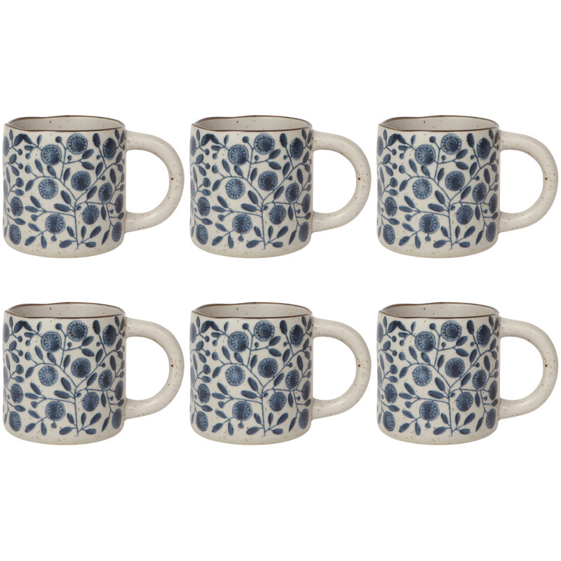 Set of 6 Calendula Element Mug