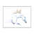 Cadre flottant blanc