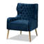 Velvet Wingback Chair-2030735435