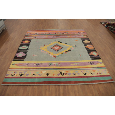 Tapis géométrique oriental à motif géométrique 10 x 10