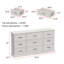 Commode 9 tiroirs avec rangement solide