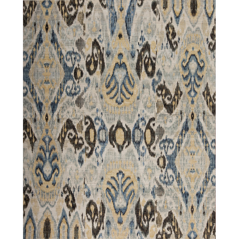 Jazz Couture Hand Knotted Wool Area Rug, Rectangle 4' x 6'