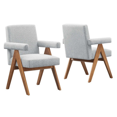 Modway Lyra Fabric Arm Chair Dining Chair