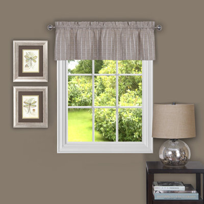 Aguero Plaid Tailored Window Valance
