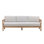 Boe 82" Outdoor Olefin Patio Sofa, Light Grey