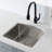 22" x 21" Handcrafted 16 Gauge Undermount Kitchen Sink 