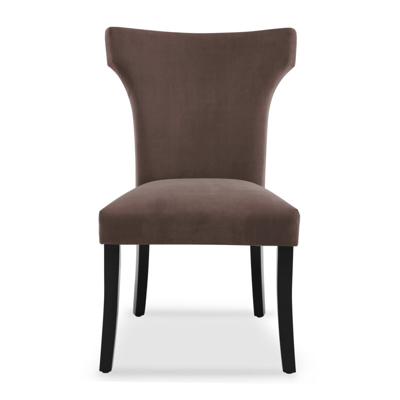 19.5'' H Upholstered Parsons Chair, Chocolate