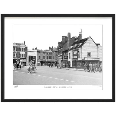Enfield, Town Centre C1950 1 Piece Single Picture Frame Wall Art