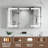 Surface Mount Three-Door Medicine Cabinet With Mirror And Adjustable Shelves