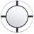 Efland Metal Flat Wall Mirror