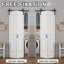 Porte de grange pliante à 4 panneaux 36 po x 84 po avec porte et quincaillerie Bifold-115192477-130165797