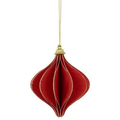 Ornement de Noël 4,25 "oignon scintillant