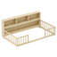 Lit simple Montessori avec tablettes de rangement et rails de sécurité-62097399-62097392